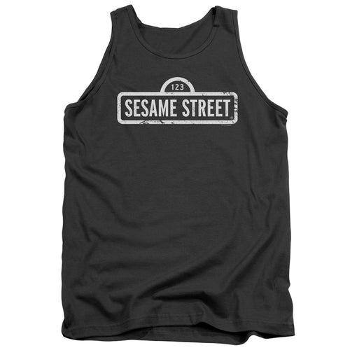 Sesame Street One Color Logo Tank Top