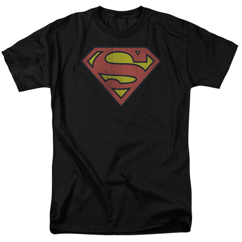 DC Comics Retro Supes Logo Distressed T-Shirt