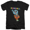 The Amazing World of Gumball Gumball and Darwin Spray Paint V-Neck T-Shirt