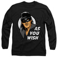 The Princess Bride As You Wish Black Long Sleeve T-Shirt