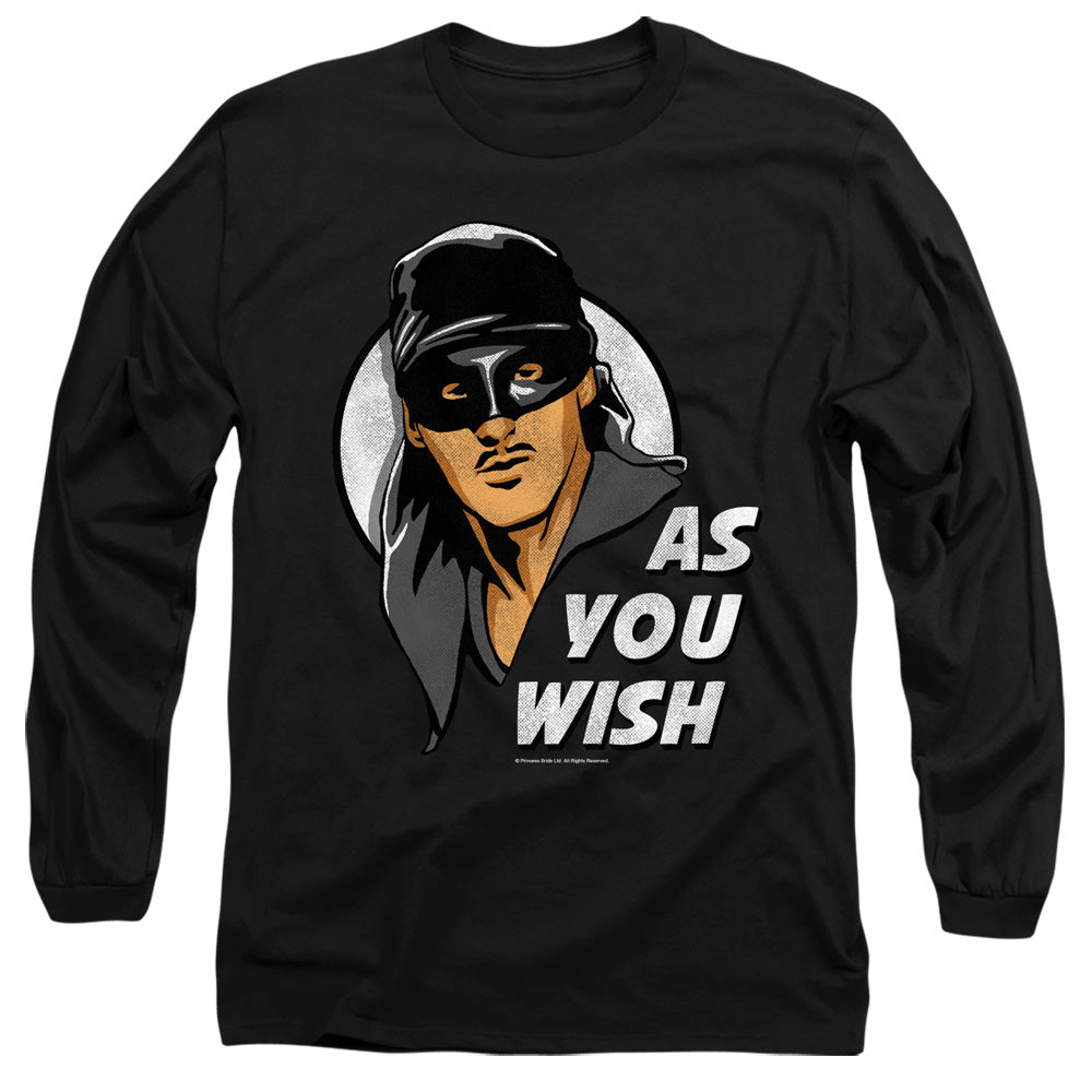 The Princess Bride As You Wish Black Long Sleeve T-Shirt