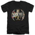 Batman 80Th Shield V-Neck T-Shirt