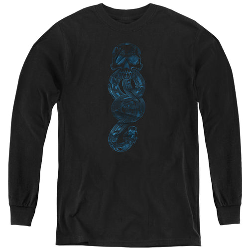 Harry Potter Death Eater Dark Mark Logo Youth Long Sleeve T-Shirt