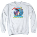 Superman Supergirl Airbrush Crewneck Sweatshirt