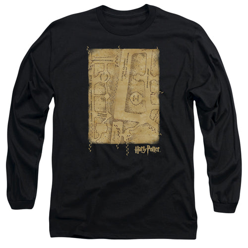 Harry Potter Marauders Map Interior Long Sleeve T-Shirt