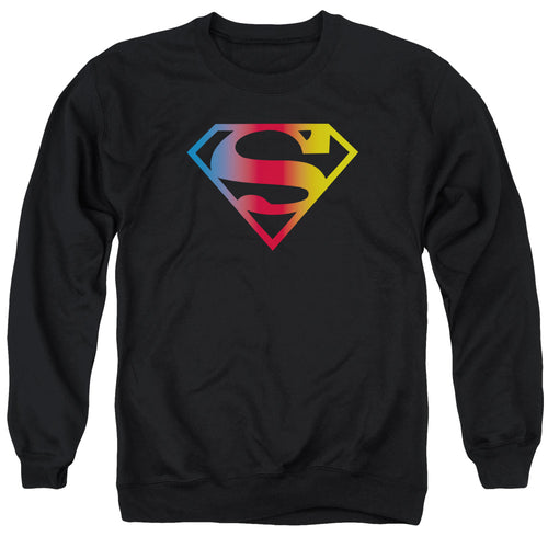 Gradient Superman Logo Crewneck Sweatshirt
