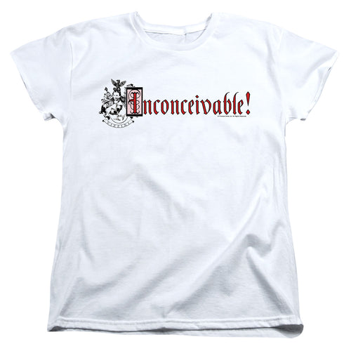 The Princess Bride Vizzini Crest Womens T-Shirt