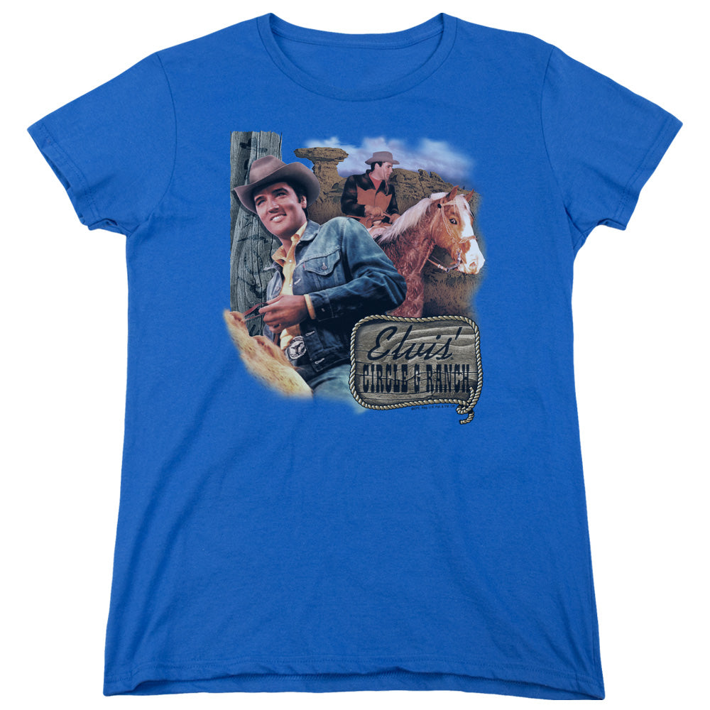 Elvis Presley Ranch Womens T-Shirt