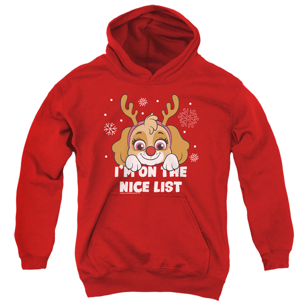 Paw Patrol Skye Nice Christmas List Youth Hoodie