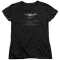 Batman v Superman Bw Logo Womens T-Shirt
