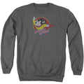 Mighty Mouse Mighty Circle Charcoal Crewneck Sweatshirt
