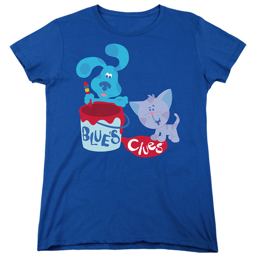Blue's Clues Paint It! Womens T-Shirt