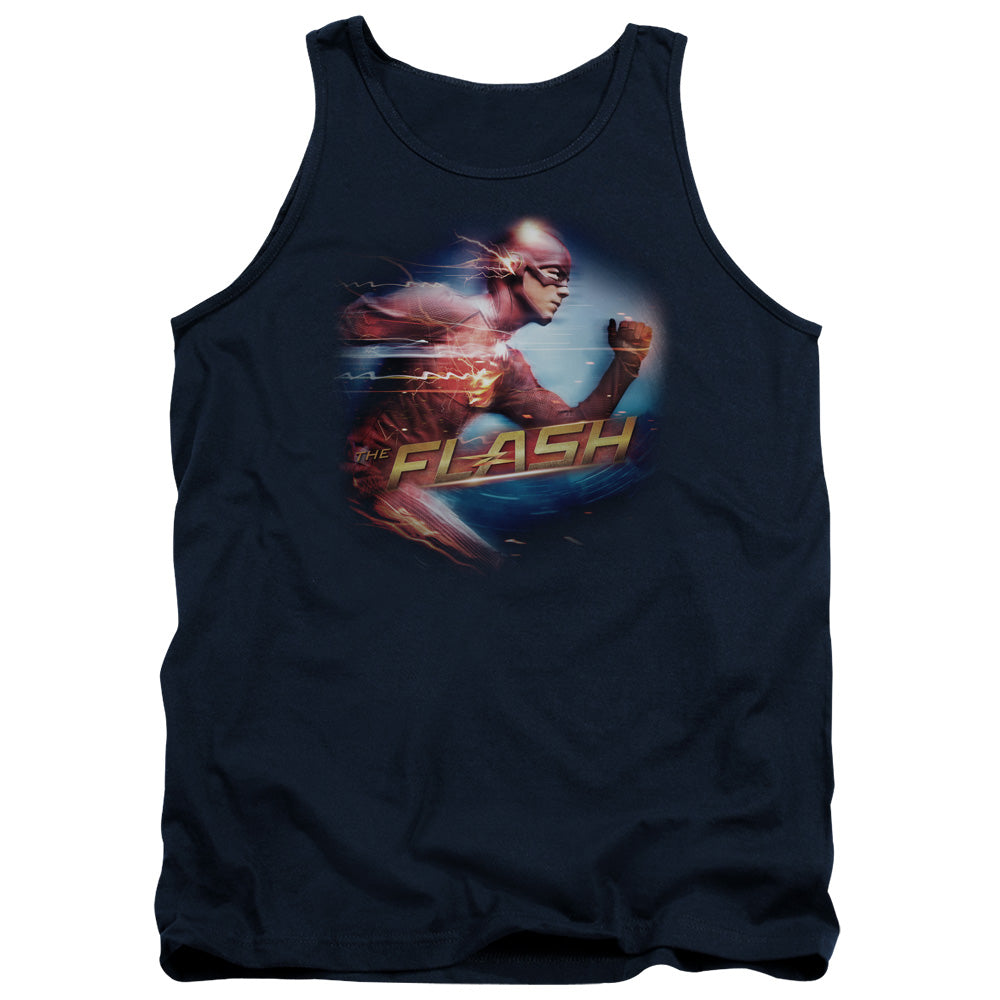 The Flash Fastest Man Navy Tank Top