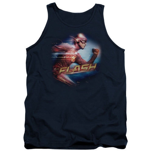 The Flash Fastest Man Navy Tank Top