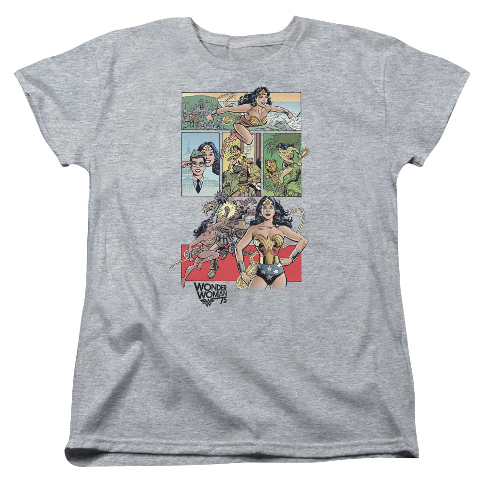 Wonder Woman WW75 Comic Page Womens T-Shirt