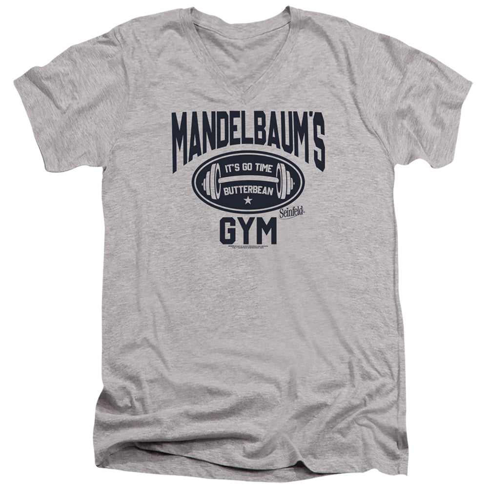 Seinfeld Mandelbaum's Gym V-Neck T-Shirt