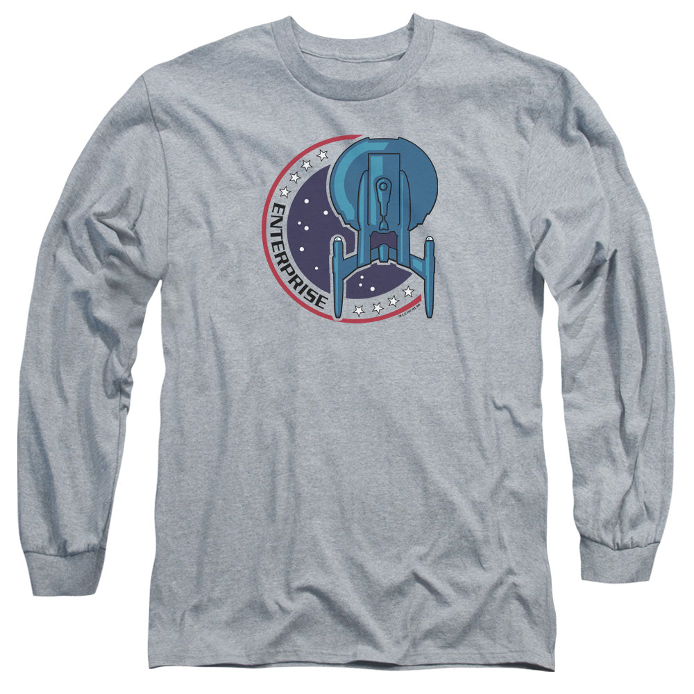 Star Trek Enterprise Patch Grey Long Sleeve T-Shirt