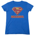 Superman Super Grandpa Womens T-Shirt