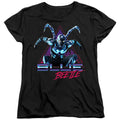 Blue Beetle Leaping Triangle Womens T-Shirt