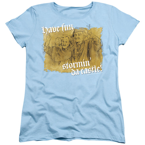 The Princess Bride Have Fun Stormin' Da Castle Light Blue Womens T-Shirt