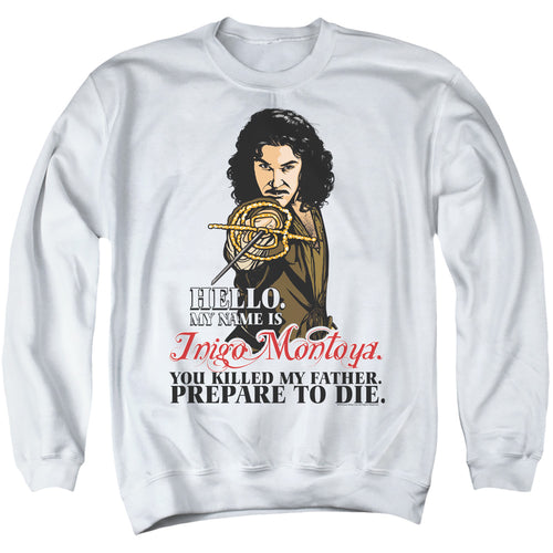 The Princess Bride Hello White Crewneck Sweatshirt