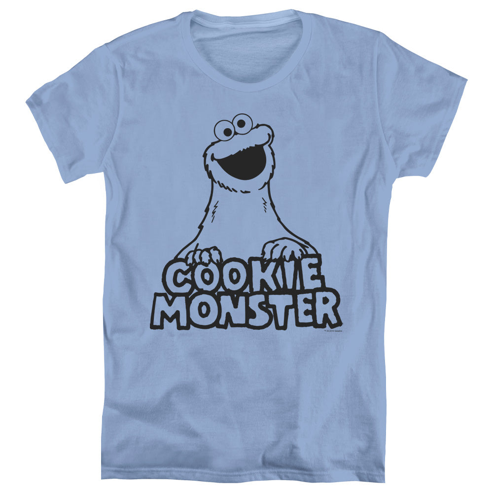 Sesame Street Vintage Cookie Monster Womens T-Shirt