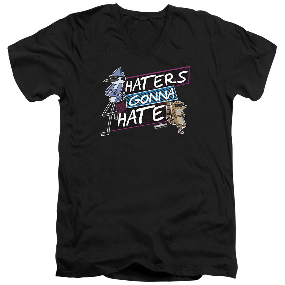Regular Show Haters Gonna Hate V-Neck T-Shirt
