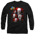 It Many Faces Of Pennywise Long Sleeve T-Shirt