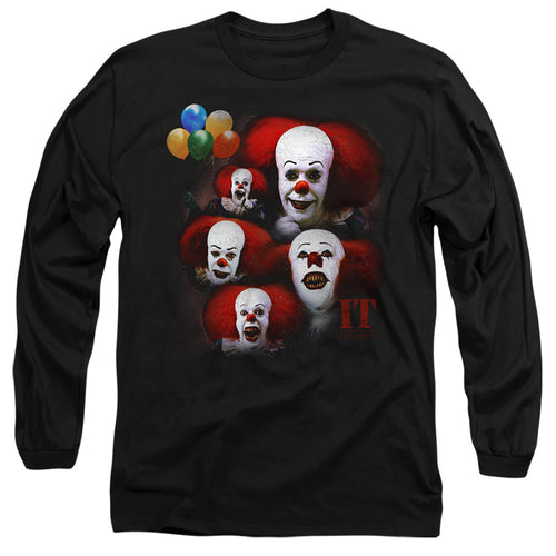 It Many Faces Of Pennywise Long Sleeve T-Shirt