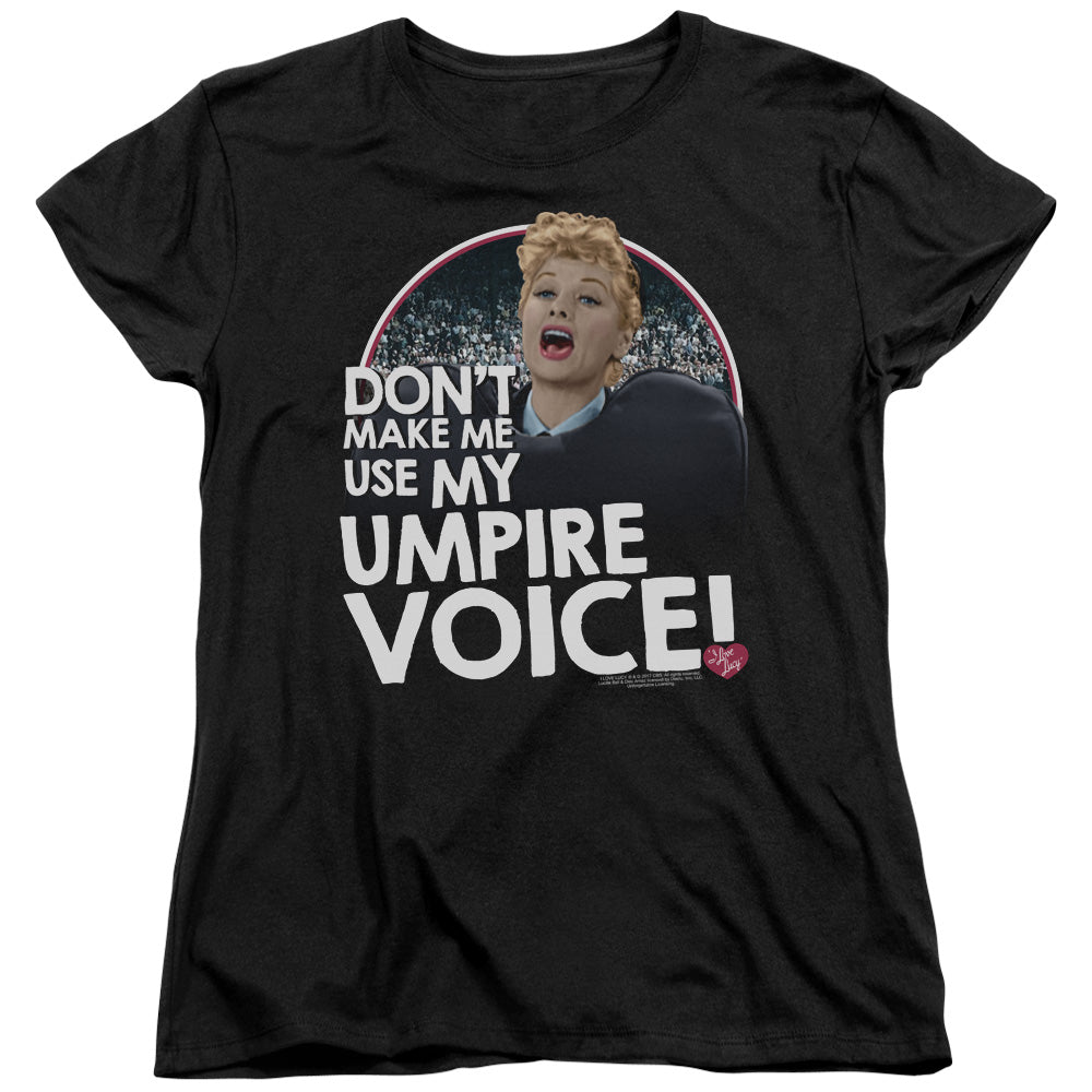 I Love Lucy Umpire Womens T-Shirt