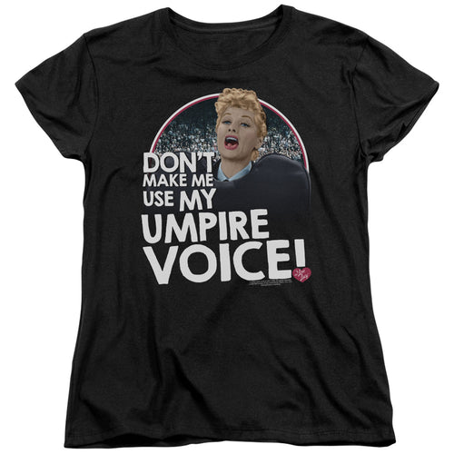I Love Lucy Umpire Womens T-Shirt