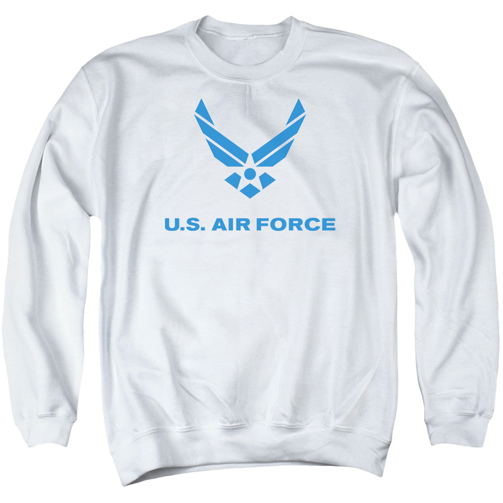 U.S. Air Force Wings Logo White Crewneck Sweatshirt