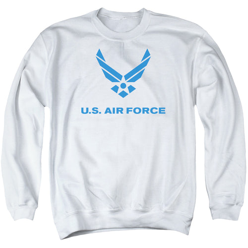 U.S. Air Force Wings Logo White Crewneck Sweatshirt