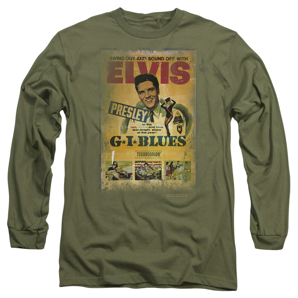 Elvis Presley Gi Blues Poster Long Sleeve T-Shirt