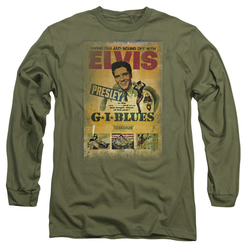 Elvis Presley Gi Blues Poster Long Sleeve T-Shirt