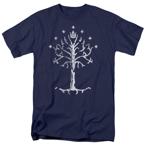 Lord of the Rings Tree of Gondor Navy T-Shirt