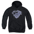 Superman Electric Supes Shield Youth Hoodie