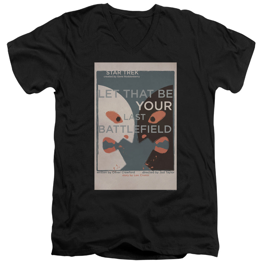 Star Trek Juan Ortiz Let That Be Your Last Battlefield Black V-Neck T-Shirt