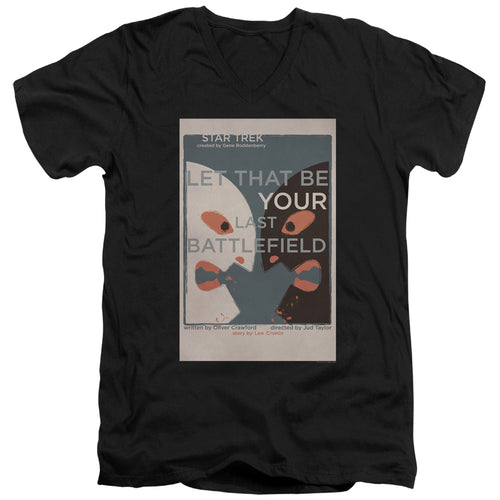 Star Trek Juan Ortiz Let That Be Your Last Battlefield Black V-Neck T-Shirt