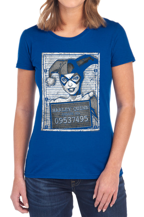 Batman Harley Inmate Womens T-Shirt