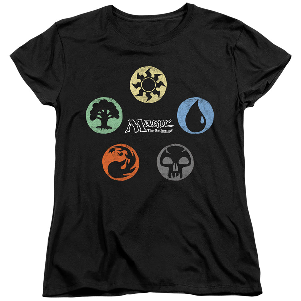 Magic the Gathering 5 Colors Womens T-Shirt
