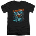 Justice League Aqua Bubbles V-Neck T-Shirt