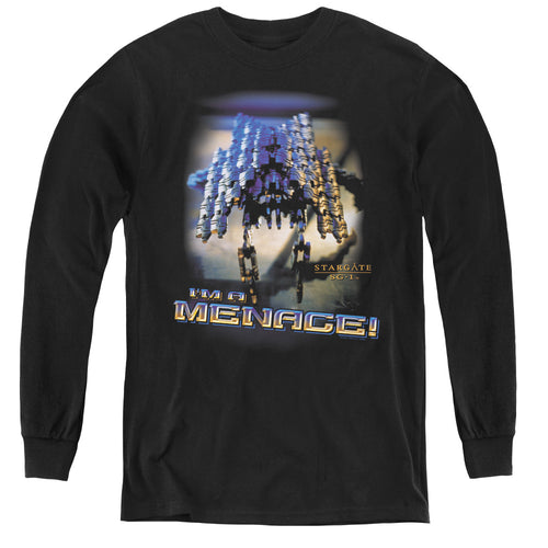 Stargate SG-1 I'm a Menace Youth Long Sleeve T-Shirt