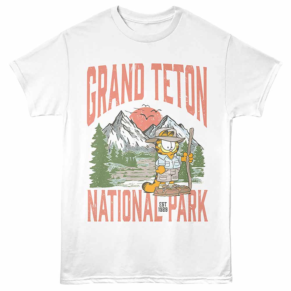 Grand Teton Garfield t-shirt in white