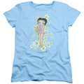 Betty Boop Flowers Womens T-Shirt