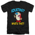 Ren and Stimpy Adulting Stimpy V-Neck T-Shirt