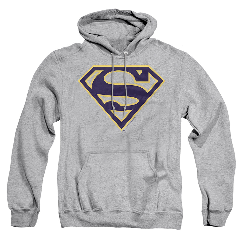 Superman Navy & Gold Shield Athletic Heather Pullover Hoodie