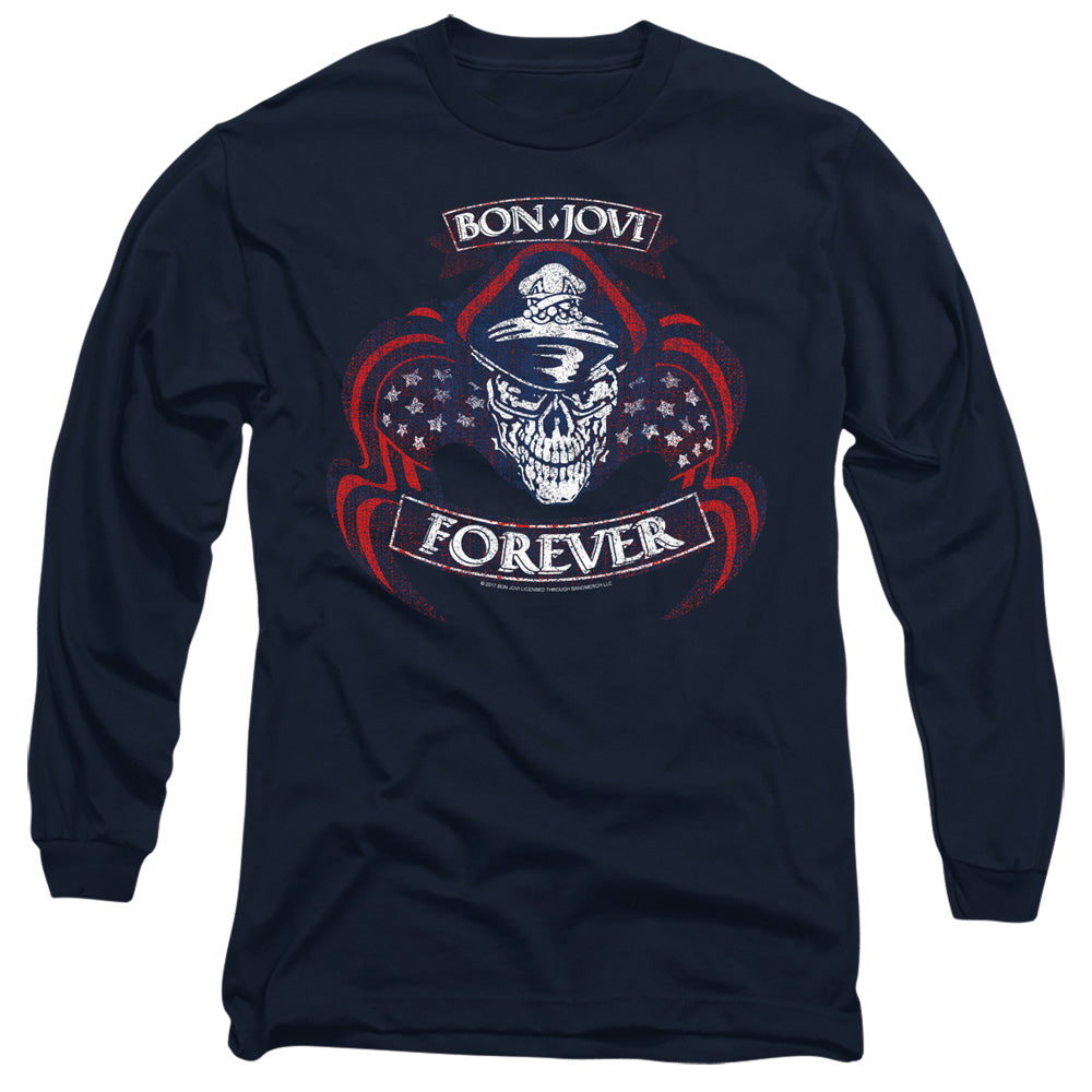 Bon Jovi Forever Skull Long Sleeve T-Shirt