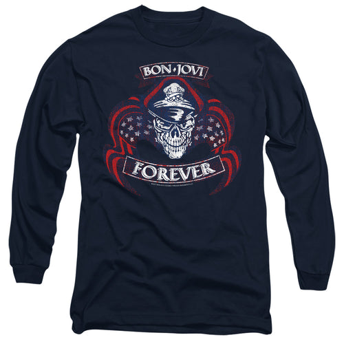 Bon Jovi Forever Skull Long Sleeve T-Shirt