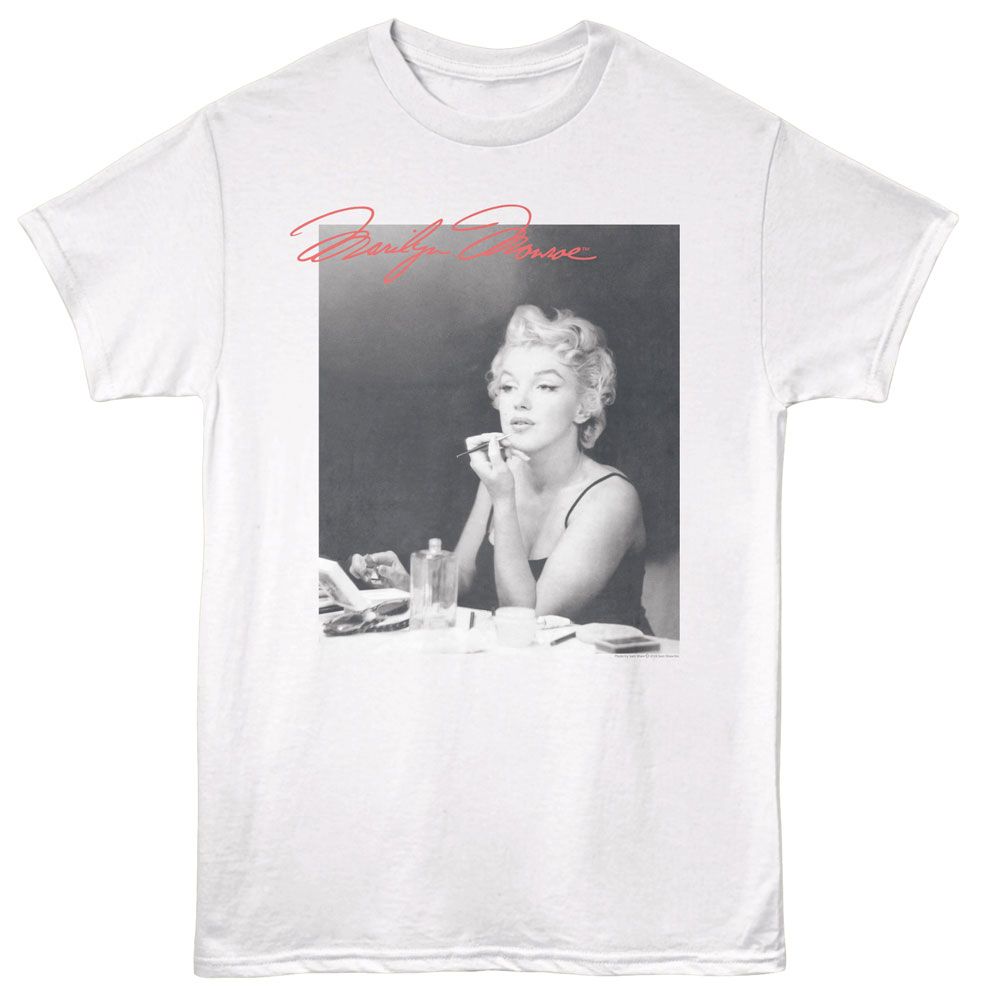 Makeup Vanity Marilyn Monroe t-shirt in white